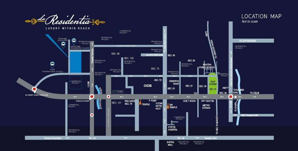 Location Map La Residentia